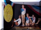 mural artist James Labadie - Olympic Gymnastics Team mural